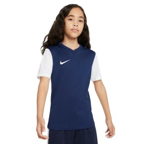 B�rne Kort�rmet T-shirt Nike TIEMPO PREMIER 2 TEE DH8389 410 Marinebl�
