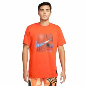 Kort�rmet T-shirt til M�nd Nike DM5684-817 Orange (S)