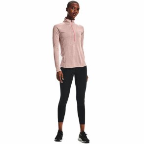 Kortrmet T-shirt til Kvinder Under Armour  Tech 1/2 Zip Pink