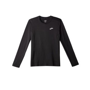 Lang�rmet T-shirt til M�nd Brooks Atmosphere Long Sleeve 3.0 Sort