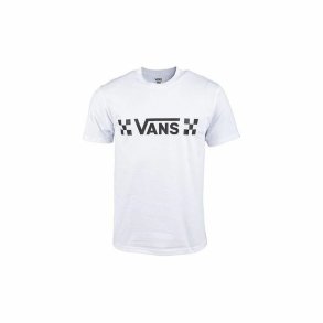 Kort�rmet T-shirt til M�nd Vans Drop V Check-B Hvid
