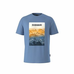 Kortrmet T-shirt til Mnd Napapijri S-Rollin Ss Indigo