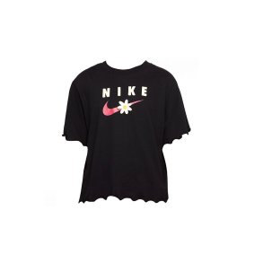 B�rne Kort�rmet T-shirt TEE ENERGY BOXY FRILLY  Nike DO1351 Sort