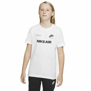 B�rne Kort�rmet T-shirt Nike Air Hvid