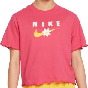 B�rne Kort�rmet T-shirt ENERGY BOXY FRILLY Nike DO1351 666  Pink