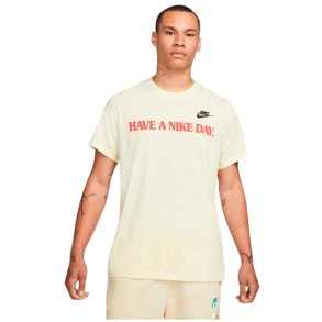 Kort�rmet T-shirt til M�nd Nike Have A Nice Day Beige