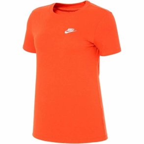 Kortrmet T-shirt til Kvinder Nike Sportswear Orange (M)