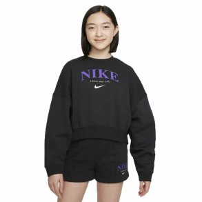 Sweatshirt uden htte til piger Nike Sportswear Trend Sort