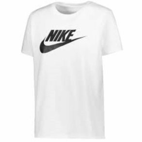 Kort�rmet T-shirt til Kvinder TEE ESSENTL Nike ICN DX7906 100 Hvid