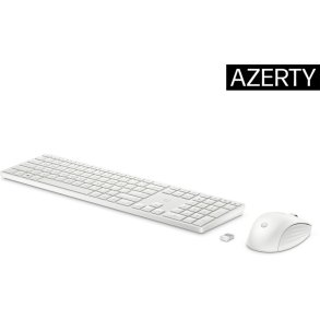 Tastatur og mus HP 4R016AA Hvid