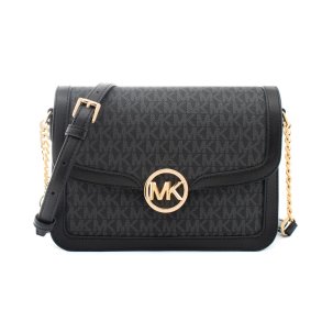 Skuldertaske Michael Kors Leida Sort 23 x 16 x 7 cm