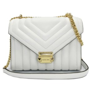 Skuldertaske Michael Kors Whitney Hvid 24 x 19 x 9 cm