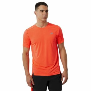 Kort�rmet T-shirt til M�nd New Balance Accelerate Orange