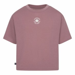 Brne Kortrmet T-shirt Converse Chuck Patch Boxy Laksefarvet