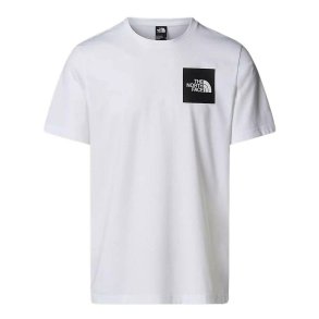 Kort�rmet T-shirt til M�nd The North Face M SS FINE TEE NF0A8A6MFN41 Hvid