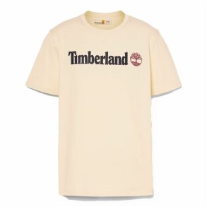Kortrmet T-shirt til Mnd Timberland Kennebec River Linear Logo