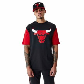 Kort�rmet T-shirt til M�nd New Era NBA Colour Insert Chicago Bulls Sort