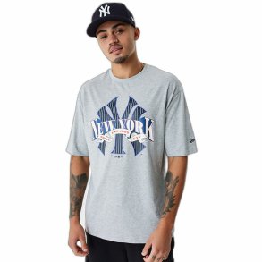 Kort�rmet T-shirt til M�nd New Era MLB Arch Graphic New York Yankees Lysegr�