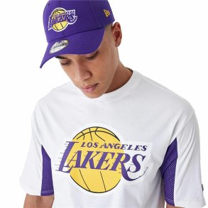 Kortrmet T-shirt til Mnd New Era 60435482 Hvid (S)