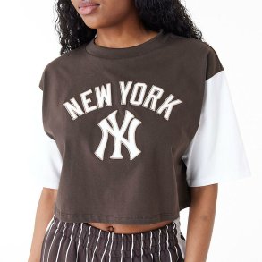 Kort�rmet T-shirt til Kvinder New Era Sort