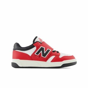 Sportssko til brn New Balance 480 HOOK LOOP Hvid Rd Tomat