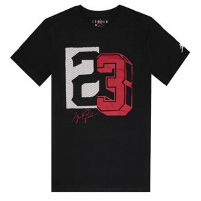 Brne Kortrmet T-shirt Jordan Jdb Jm 23 Mesh Ss Sort