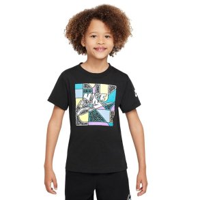 B�rne Kort�rmet T-shirt Nike Nkb Futura Block Sort
