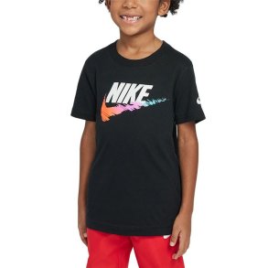 B�rne Kort�rmet T-shirt Nike Brandmark Swoosh Sort