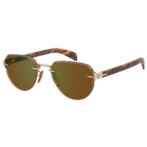 Solbriller til m�nd David Beckham DB-7144-S-T5U Gylden � 55 mm