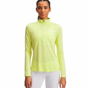 Kvinde Langrmet T-Shirt Under Armour Tech 1/2 Zip Gul