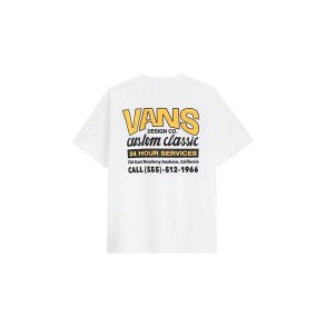 Kort�rmet T-shirt til M�nd Vans VN000M60FLB1 Hvid