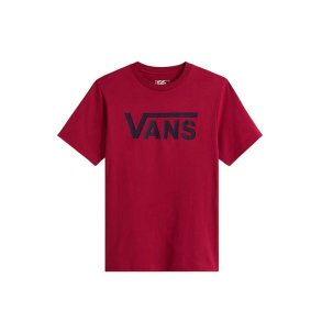 B�rne Kort�rmet T-shirt Vans Classic Bordeaux R�dbrun M�rker�d