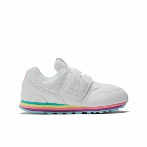 Sportssko til b�rn New Balance 574 Core Hook Loop Hvid