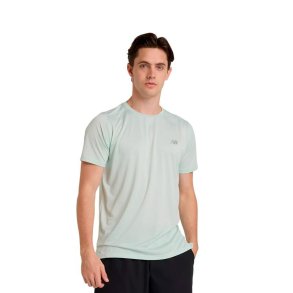 Kort�rmet T-shirt til M�nd New Balance Sport Essentials Lysebl�