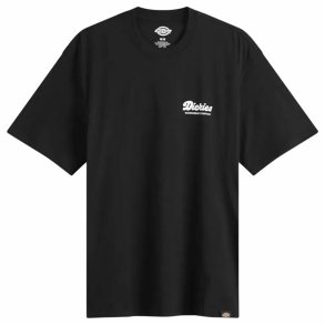 Kortrmet T-shirt til Mnd Dickies Lewistown Ss Sort