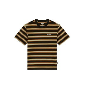 Kort�rmet T-shirt til M�nd Dickies York Stripe Sort