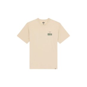 Kort�rmet T-shirt til M�nd Dickies Apison Ss Beige