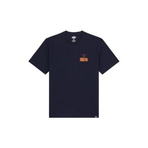 Kort�rmet T-shirt til M�nd Dickies Apison Ss Marinebl�