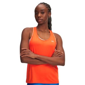 T-shirt til Damer uden �rmer Under Armour Tech Knockout Orange Fitness