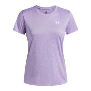Kort�rmet T-shirt til Kvinder Under Armour 1384230-538 Blomme (XL)