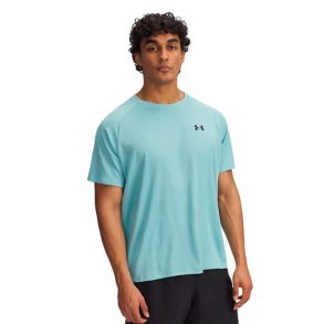Kort�rmet T-shirt til M�nd Under Armour Tech Textured Ss Himmelbl�
