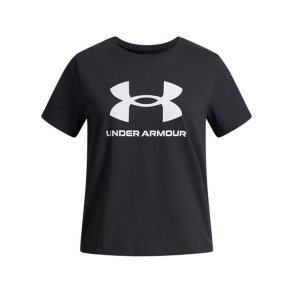 B�rne Kort�rmet T-shirt Under Armour Big Logo Sort