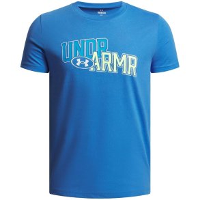 B�rne Kort�rmet T-shirt Under Armour Overlay Wm Ss Bl�