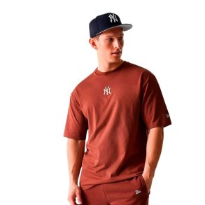 Kort�rmet T-shirt til M�nd New Era MLB MIDI LE OS Brun