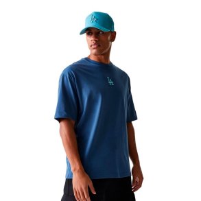 Kort�rmet T-shirt til M�nd New Era 60684267 Bl�