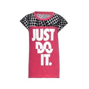 B�rne Kort�rmet T-shirt Nike  848-A72  Pink