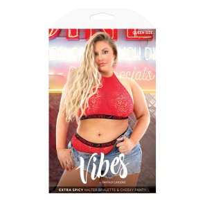 Undert�j S�t Fantasy Lingerie R�d (Queen size) (Queen)