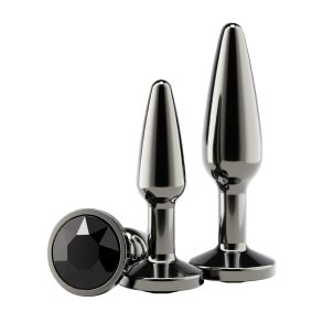 Anal plug NS Novelties Rear Assets Sort 2 Dele (8,3 cm) (6,9 cm)