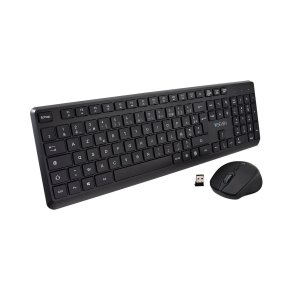 Tastatur og mus V7 CKW350FR Sort Fransk AZERTY