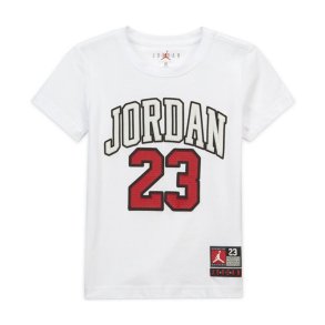 B�rne Kort�rmet T-shirt Jordan Practice Flight Hvid